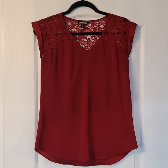 Express lace back top - Picture 1 of 2